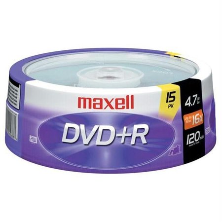 MAXELL Maxell 16X Write-Once Dvd+R Spindle - 15 Disk Spindle 639008